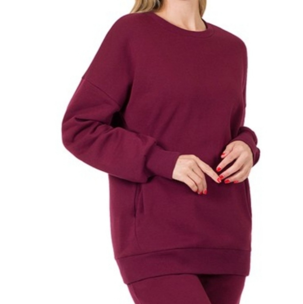 Dark Burgundy sweat suit